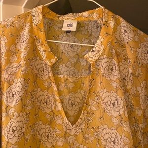 Chico’s sheer flower blouse